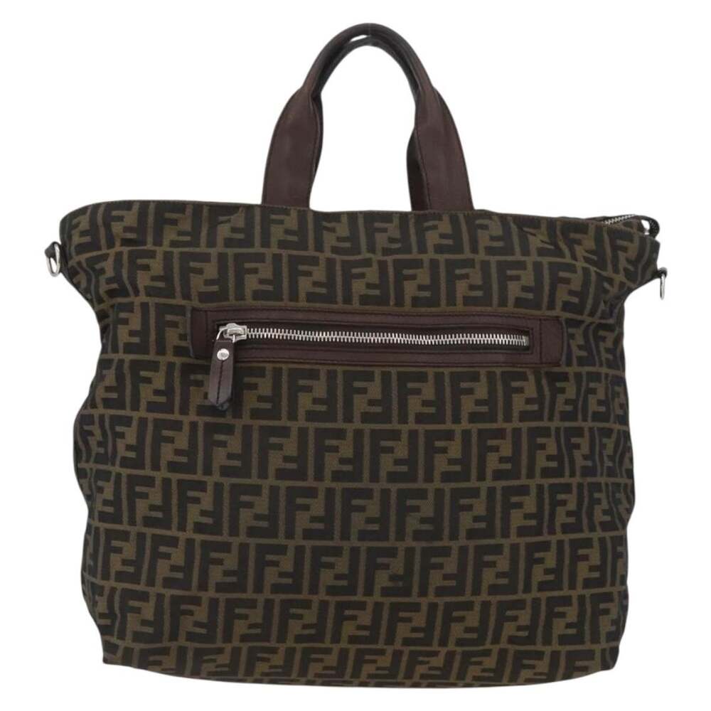 Fendi Zucca Handbag Black